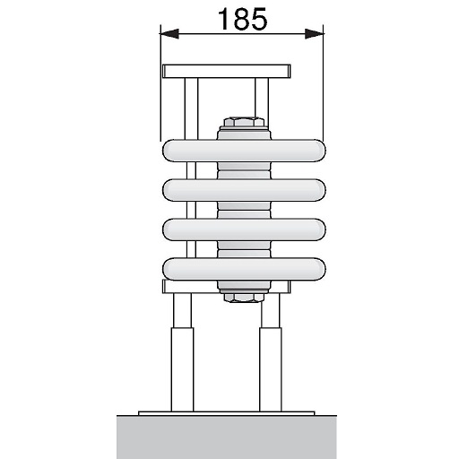 Arbonia Bank-Radiator 5-Säuler H: 31,5 L: 300cm Modell 7F5300-A68-A86