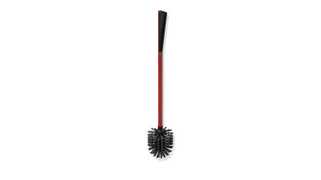 HEWI WC-Bürste Serie 801, mit ergonomischem Griff,wechselbarer Bürstenkopf, rubinrot 801.20.010 33