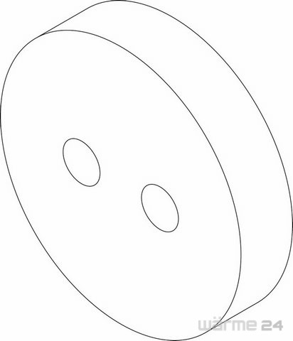 Bosch / Buderus Rosette Flansch D150x40-2x20 87185422510