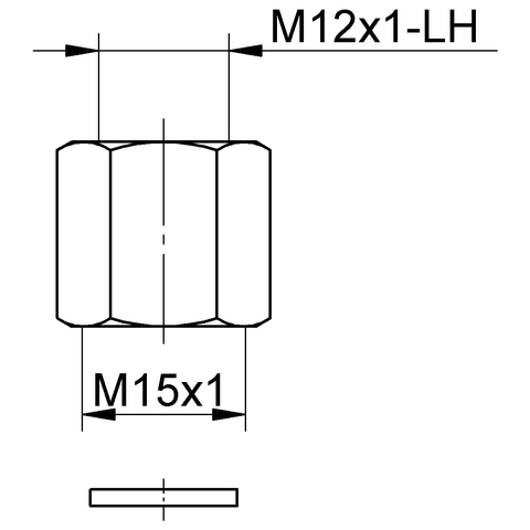 Eichelberg Verschraubung rechts/links für Küchenarmaturen 44040500
