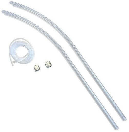 HSK 2x Wasserabweisprofil gebogen, mit Endkappe und Einschubdichtung, für Runddusche 2-teilig und 4-teilig E85059-4