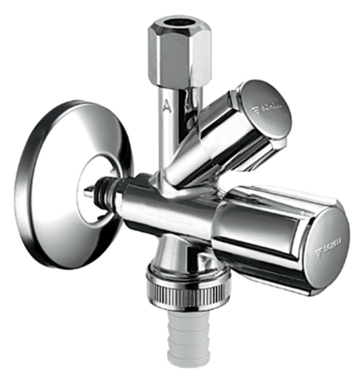 Schell Kombi-Eckventil QUICK COMFORT für Steckadapter, 1/2", chrom 035040699