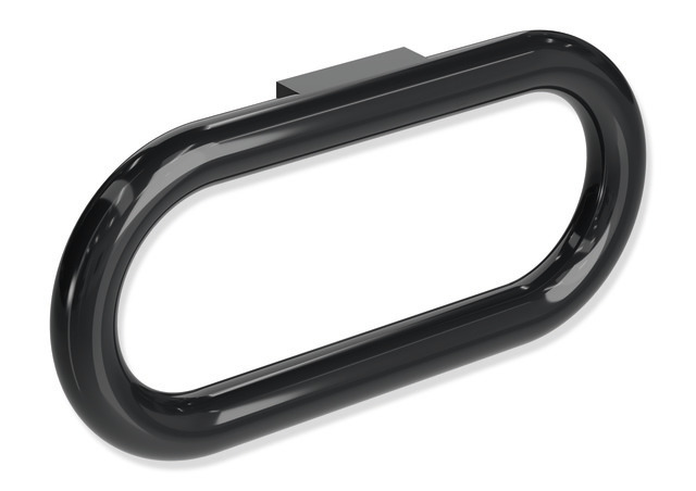 HEWI Handtuchring Serie 477, tiefschwarz 477.09.300 90