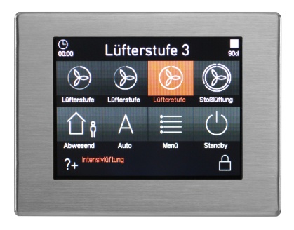 Zehnder Bedieneinheit TFT Edelstahl RD Climos/Focus/Novus,  521014140