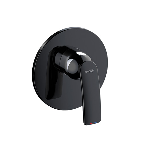 Kludi BALANCE UP-Brause Einhandmischer, Feinbau-Set mit Funktionseinh, mattschwarz/chrom 527558775