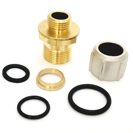 Bosch Doppelnippel 1/2"X3/4" mit Verschraubung V3 7100805