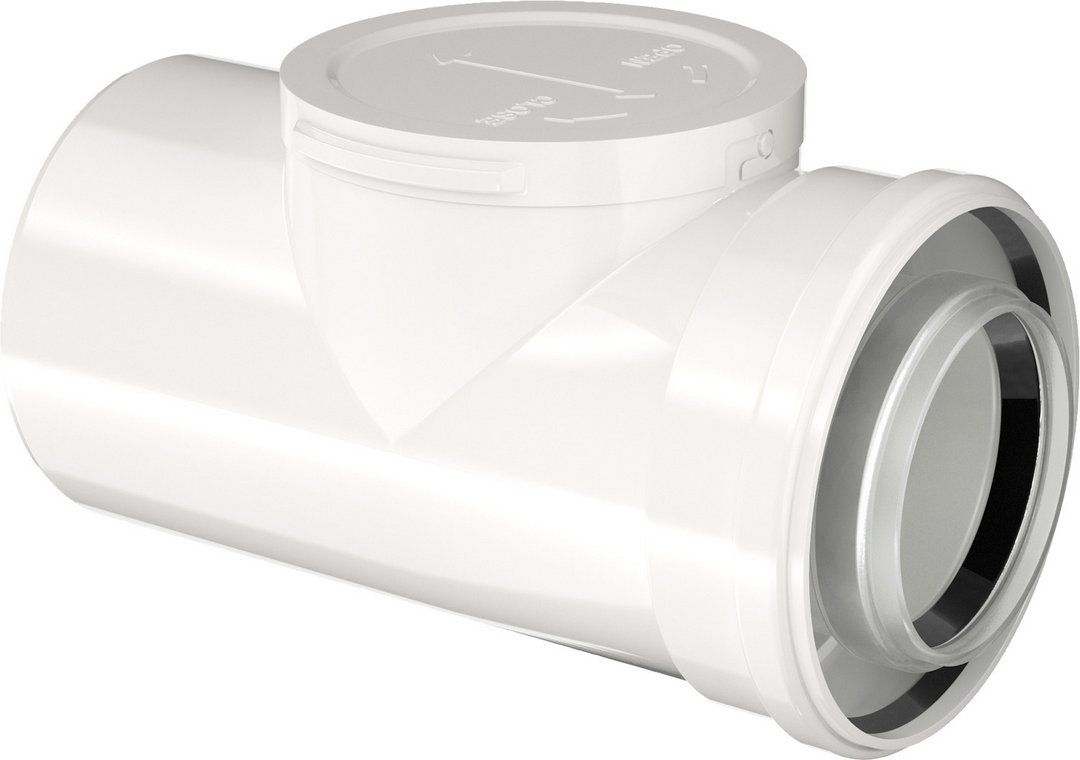 Bosch Rohr konzentrisch mit Prüföffnung, d: 80/125 Abgaszubehör FC-CR80 7738112666