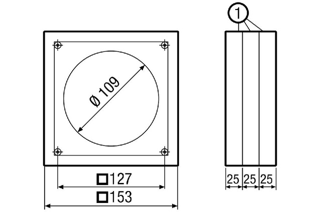 Maico Distanzrahmen ECA-DR für ECA 100 ipro 0092.0550