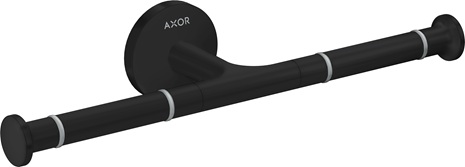 Hansgrohe Toilettenpapierhalter doppelt Axor Universal Circular mattschwarz 42857670