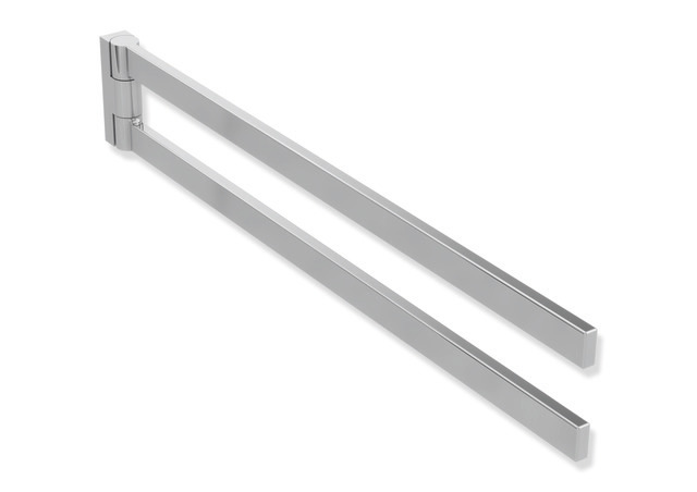 HEWI Handtuchhalter, Edelstahl, verchromt, zweiarmig 900Q09.00040