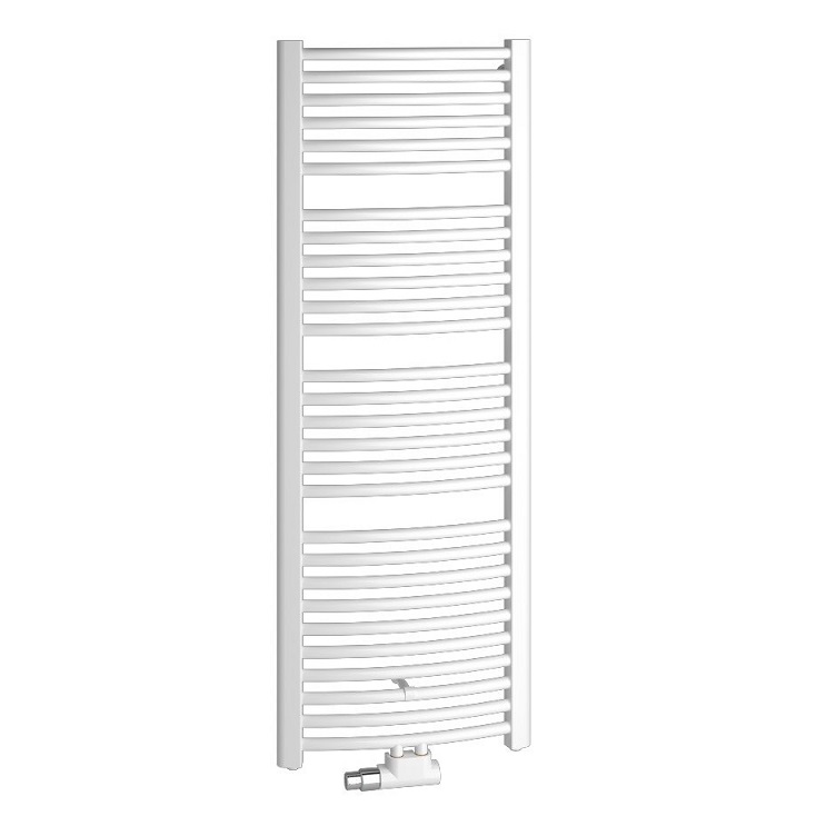 Kermi Basic-50 R gebogen Badheizkörper H: 177 B: 89,9cm weiß ER01M1800902XXK
