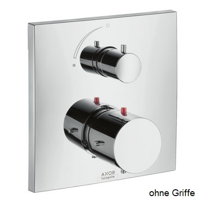 Hansgrohe Rosette Axor Starck X für Thermostat mit Absperrventil Fertigset chrom 97925000