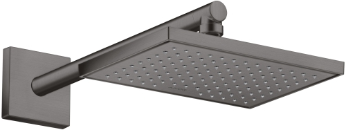 Hansgrohe Brausearm DN15 390mm eckig Axor ShowerSolutions brushed black chrom 26436340