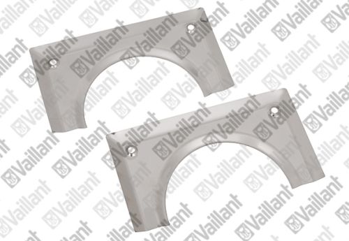 Vaillant Rosette 125, geteilt (Edelstahl) für Zub. 0020042749/51/53/54/55, 0020042907 0020059480