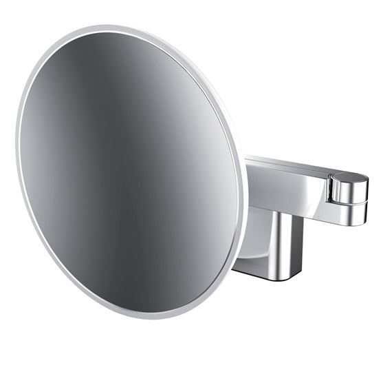 Emco LED-Kosmetikspiegel Evo 5-fach, 2-armig D=209mm chrom, Direktanschluss, 2 Schalter, Farbwechsel, dimmbar 109506030