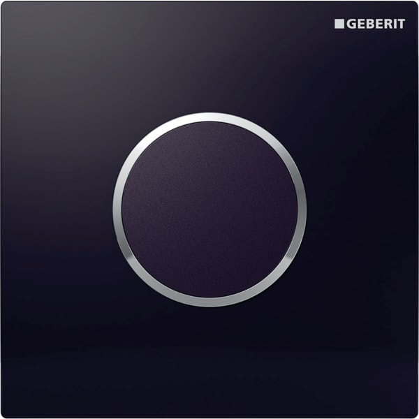 Geberit Typ 10 Abdeckplatte für Urinal-Steuerung IR schwarz / hochglanz-verchromt 241.925.KM.1