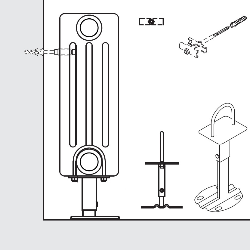 Arbonia Hubkonsole weiß ZB00280002
