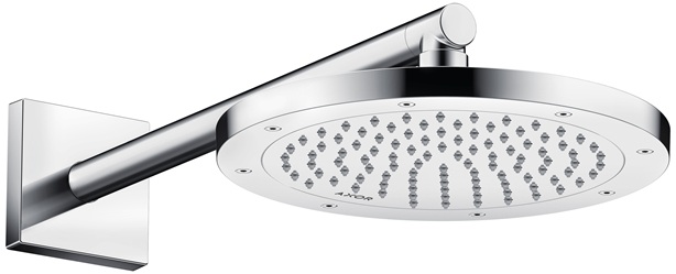 Hansgrohe Brausearm DN15 390mm eckig Axor ShowerSolutions chrom 26436000
