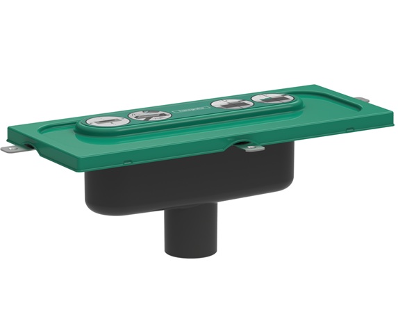 Hansgrohe uBox universal Grundkörper Duschrinnen Ablaufgehäuse für vertikale Installation 01002180