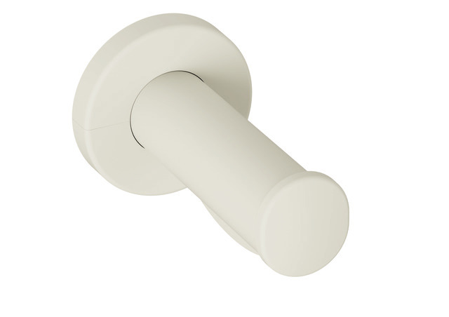 HEWI WC-Papierhalter Serie 801, matt, Länge 123mm, mit Rollenbremse, reinweiß 801.21B300 99