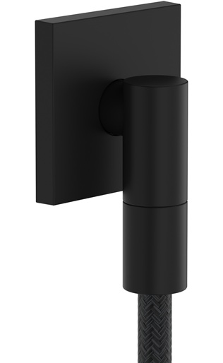 Hansgrohe Wandanschluss FixFit Fine E mit Rückflussverhinderer schwarzmatt 28883670