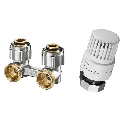 Oventrop Set vindo TH und Multiflex F Eck, G 3/4" AG 1715814