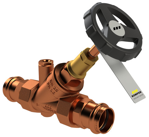 Kemper WESER Freistrom-Absperrventil RG mit Entleerstopfen G1/4 SAN-PROFIPRESS DN50/54mm 1903005000