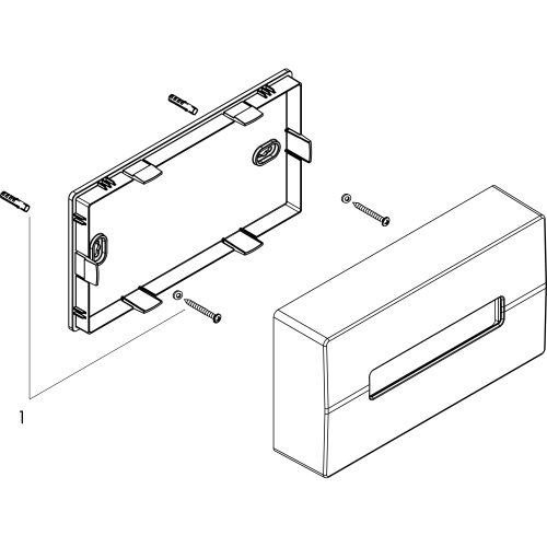 Hansgrohe Kosmetiktuchbox AddStoris mattweiss 41774700