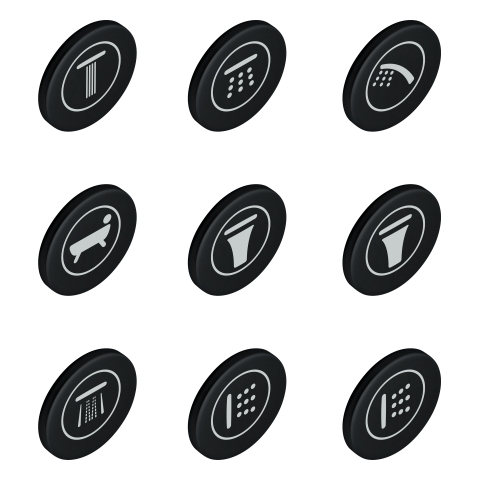 Grohe Symbolkappen für SmartControl Fertigmontagesets 14077XH0
