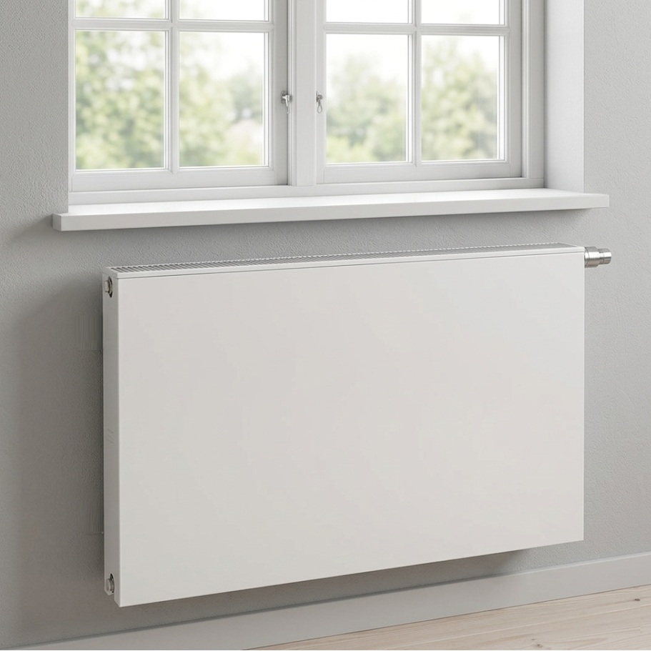 Kermi x2 Heizkörper Plan-V Typ 33 H: 90,5 L: 200,5cm weiß, rechts PTV330902001R1K