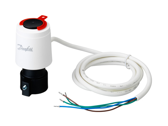 Danfoss Stellantrieb thermisch TWA-A/NC/S für RA-Gehäuse, 24V, m, Endlagenschalter 088H3114