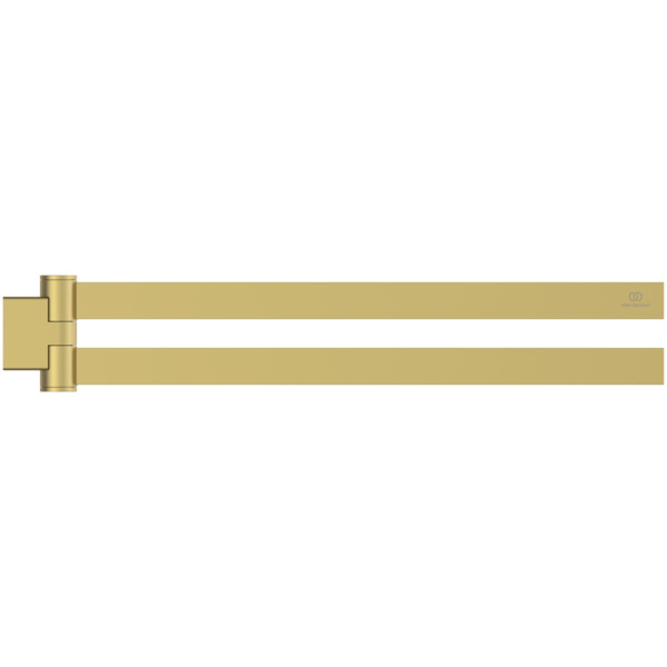 Ideal Standard doppelter Handtuchhalter Conca Cube 447mm gold gebürstet T5395A2