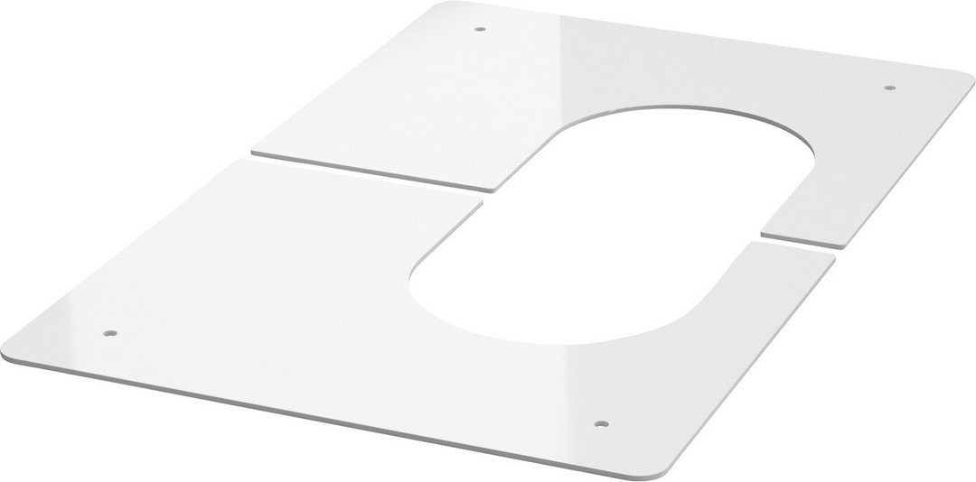 Bosch Abdeckblende, 2-teilig, d: 125mm, weiß Abgaszubehör FC-O80 7738112725