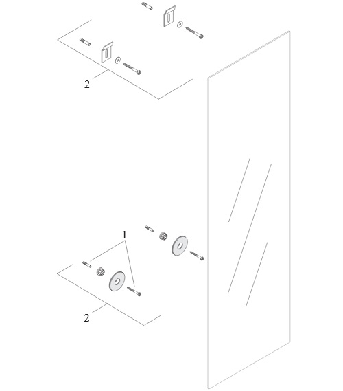 Hansgrohe Axor Befestigungssatz Spiegel 96478000