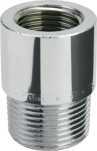 Viega Reduzierstück Rotguss 3242 rund in R3/4 x Rp1 verchromt 448172