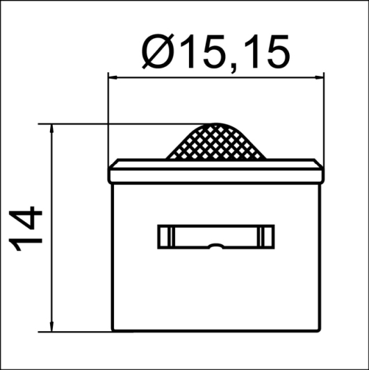 Neoperl LongLife Design Innenteil mit Dichtung, verchromt, 3/8"/M18 V=FULL FLOW 02330145