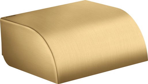 Hansgrohe Toilettenpapierhalter mit Deckel Axor Universal Circular brushed gold optik 42858250