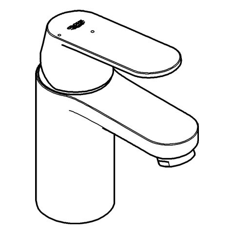 Grohe Eurosmart Cosmopolitan Einhand-Waschtischbatterie chr glatter Körper Mittelstellung kalt 2337600E