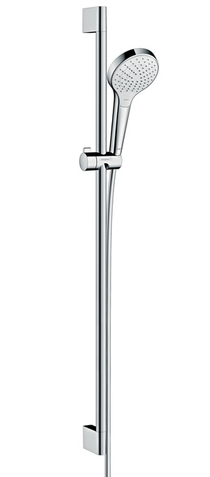 Hansgrohe Brauseset Croma Select S Vario EcoSmart/U'Crometta mit Brausestange 900mm weiss/chrom 26573400