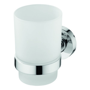 Ideal Standard Zahnputzbecher IOM satiniertem Glas, chrom A9120AA