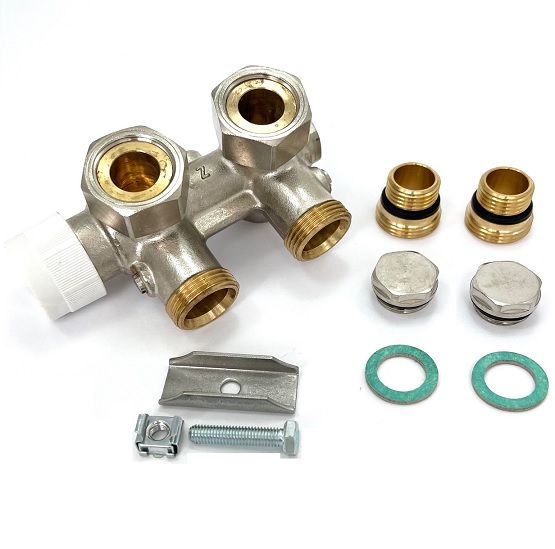 Zehnder Zehnder Anschluss-Armatur ohne Blende, für Yucca 976103