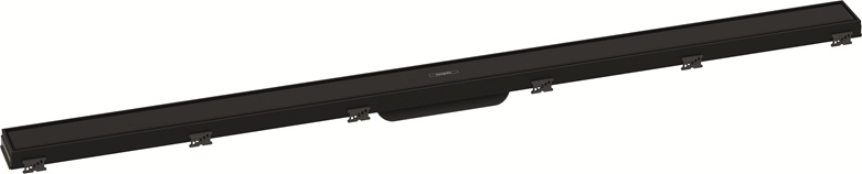 Hansgrohe RainDrain Match Duschrinne 1200mm mit höhenverstellbaren Rahmen schwarzmatt 56042670