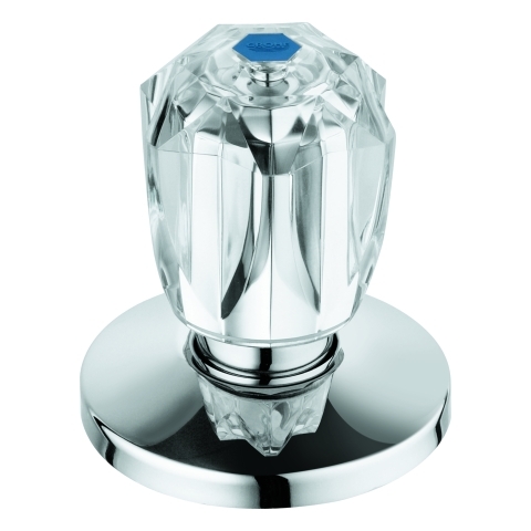 Grohe Oberteil 1/2" für Unterputz-Ventil Brillant Griff Markierung blau chrom 11541000