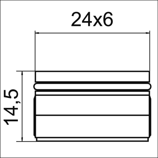 Neoperl Rechteckstrahlregler Laminar 24x6mm V=FULL FLOW 02328190
