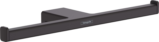 Hansgrohe Doppel-Papierrollenhalter AddStoris mattschwarz ohne Deckel 41748670