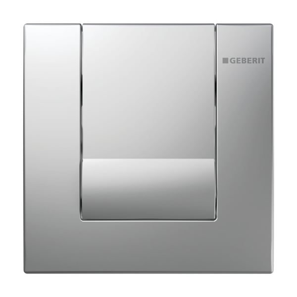 Geberit Tango Betätigungsplatte für Urinal-Steuerung mit pneumatischer Spül-Auslösung, mattverchromt 241.914.46.1