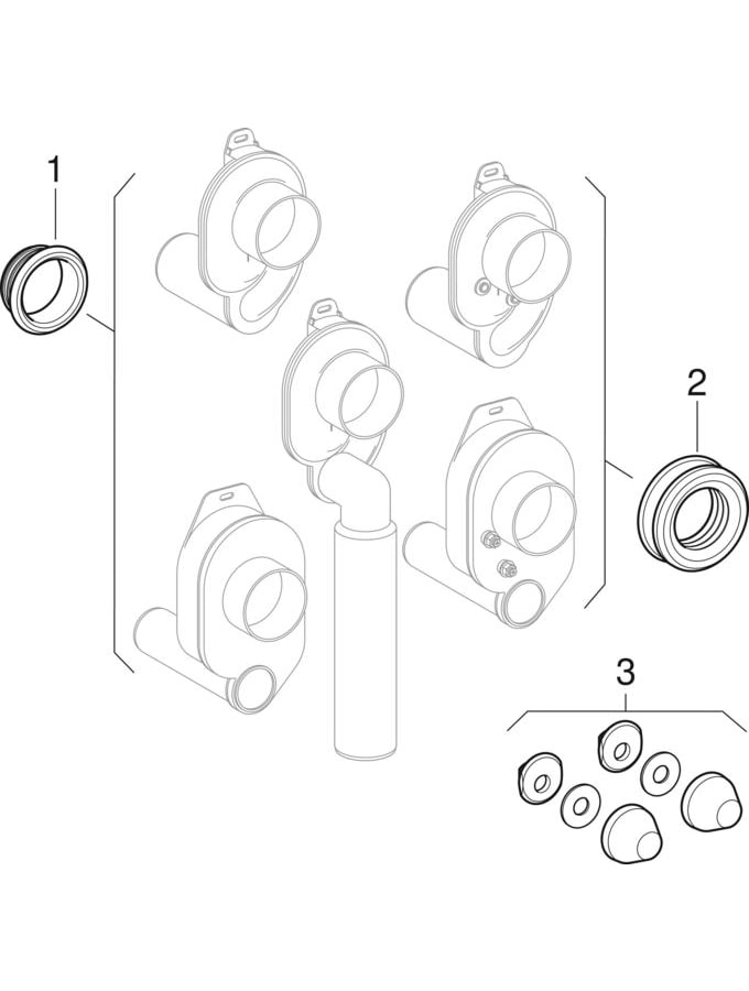Geberit Urinal Geruchsverschluss Abgang vertikal d50 weiß-alpin 152.951.11.1