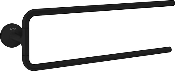 Hansgrohe Handtuchhalter zweiarmig Axor Universal Circular mattschwarz 42822670