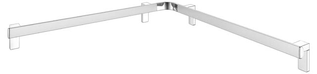 Keuco Dusch und Wannenhandlauf AXESS 850/850mm silber-eloxiert 35011178800