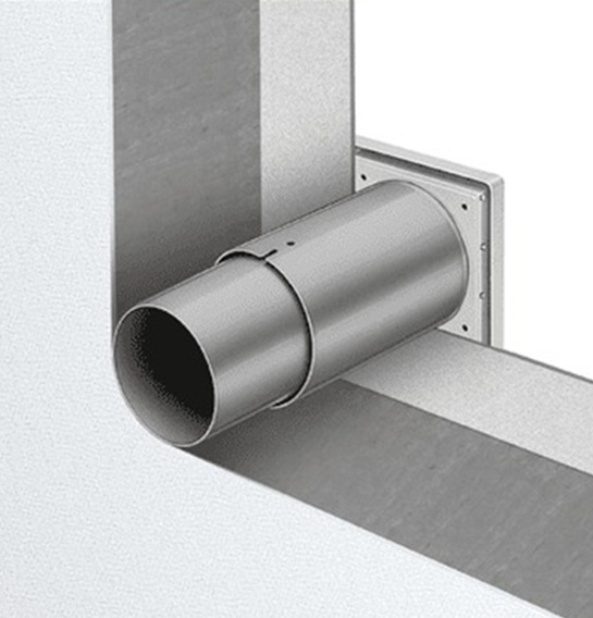 Helios Wandeinbausatz WES 150 für UP-Einbau, von 260 bis 500mm 00537